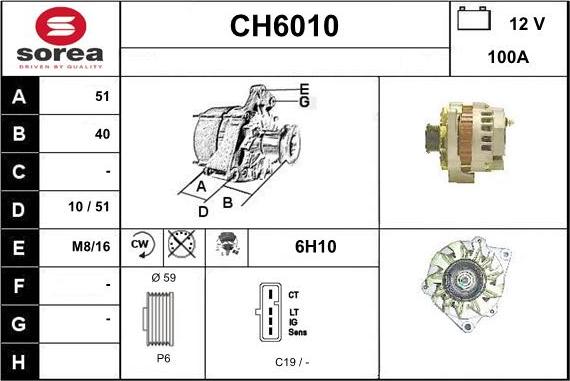 Sera CH6010 - Генератор autocars.com.ua