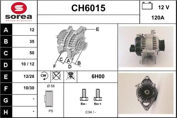 Sera CH6015 - Генератор autocars.com.ua