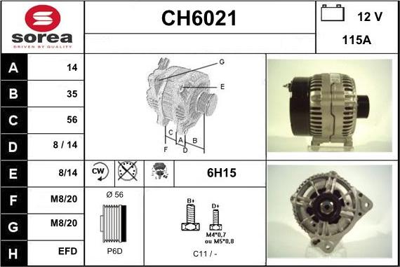 Sera CH6021 - Генератор autocars.com.ua