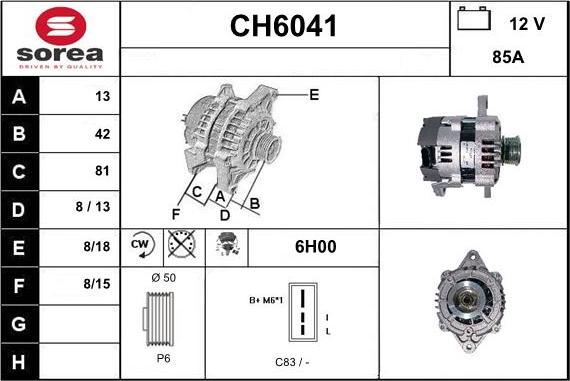 Sera CH6041 - Генератор autodnr.net