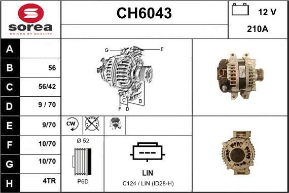 Sera CH6043 - Генератор autocars.com.ua