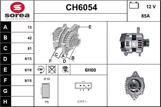 Sera CH6054 - Генератор autocars.com.ua