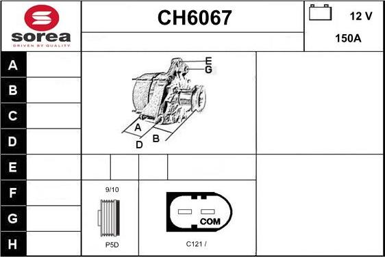 Sera CH6067 - Генератор autocars.com.ua