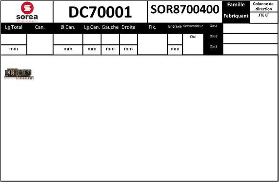 Sera DC70001 - Рульова колонка autocars.com.ua