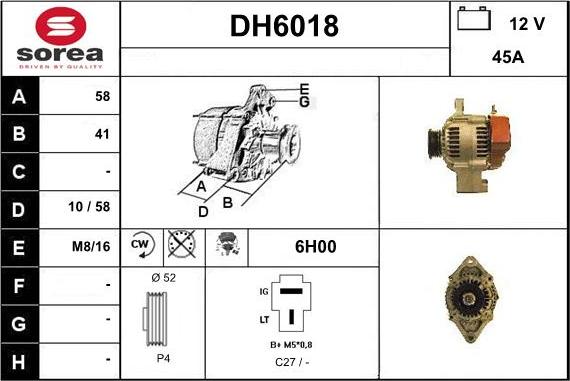 Sera DH6018 - Генератор autocars.com.ua