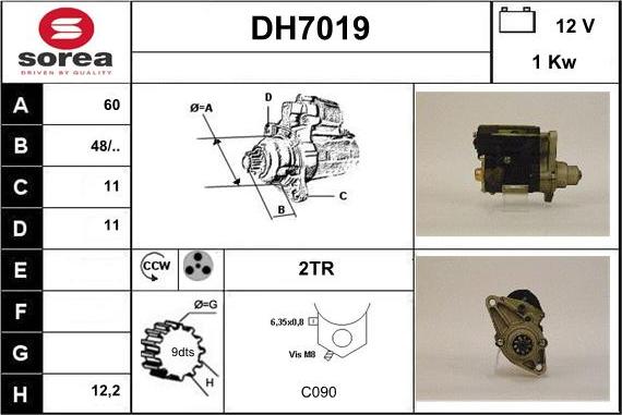 Sera DH7019 - Стартер autodnr.net