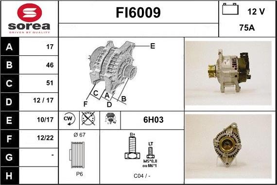 Sera FI6009 - Генератор autocars.com.ua