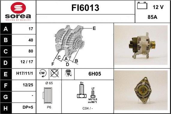 Sera FI6013 - Генератор autocars.com.ua