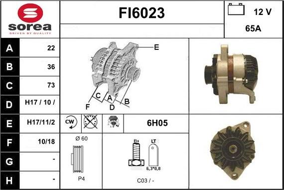 Sera FI6023 - Генератор autocars.com.ua