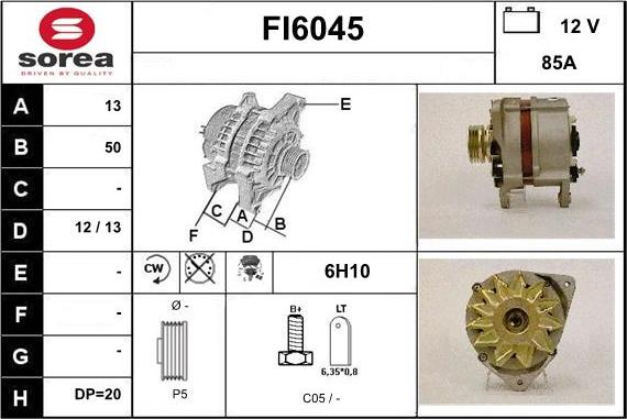 Sera FI6045 - Генератор autocars.com.ua