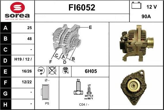 Sera FI6052 - Генератор autocars.com.ua