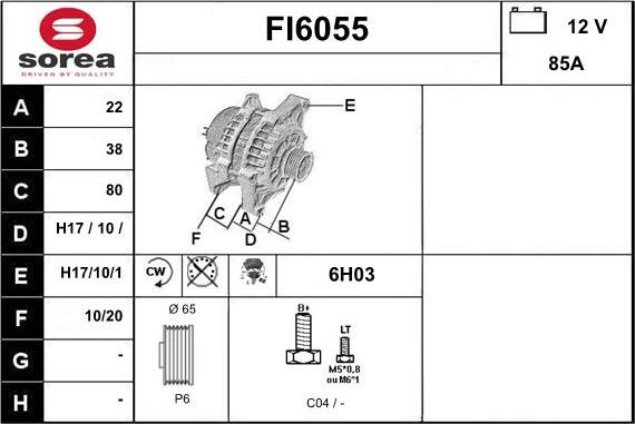 Sera FI6055 - Генератор autocars.com.ua