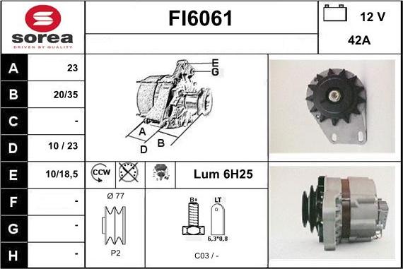 Sera FI6061 - Генератор autocars.com.ua