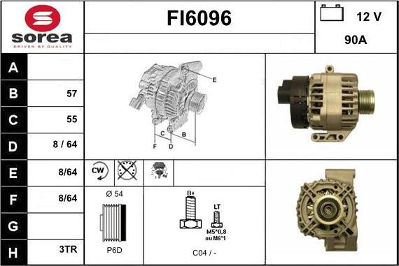 Sera FI6096 - Генератор autocars.com.ua