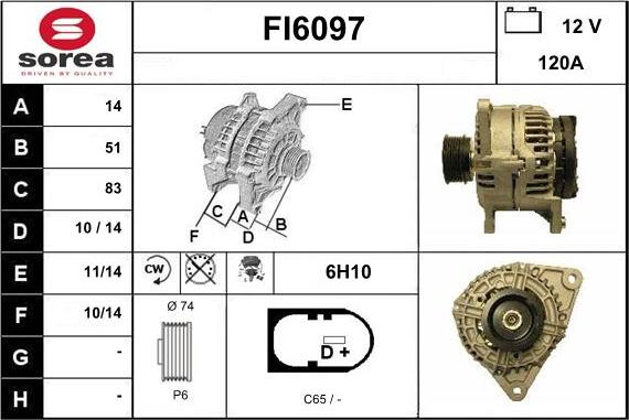 Sera FI6097 - Генератор autocars.com.ua