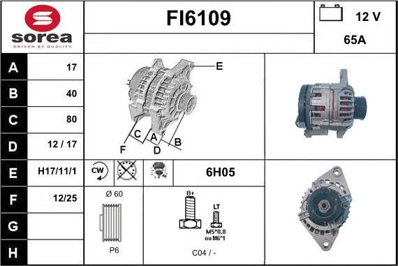 Sera FI6109 - Генератор autocars.com.ua