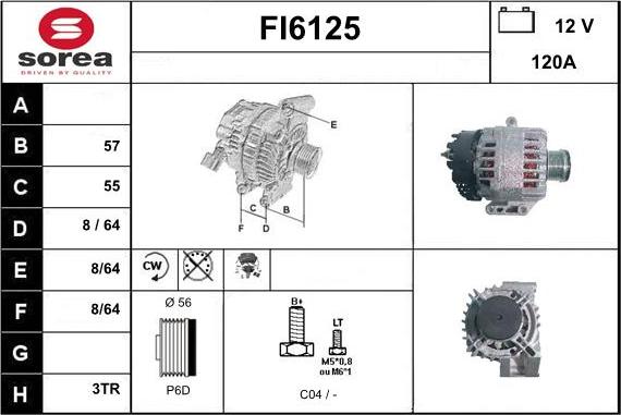 Sera FI6125 - Генератор autocars.com.ua