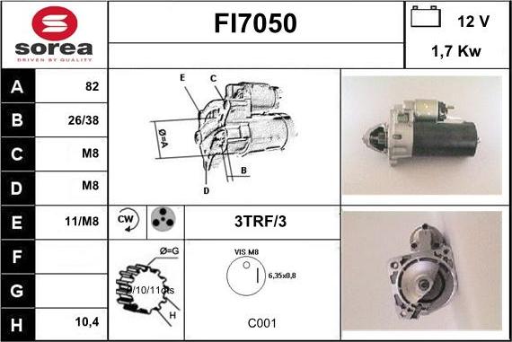 Sera FI7050 - Стартер autodnr.net