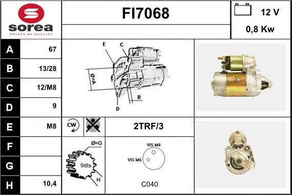 Sera FI7068 - Стартер autodnr.net