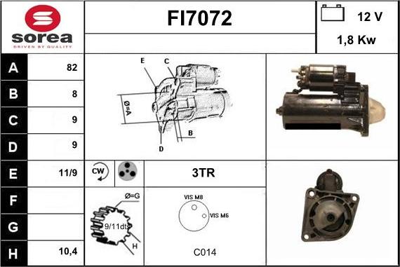 Sera FI7072 - Стартер autodnr.net