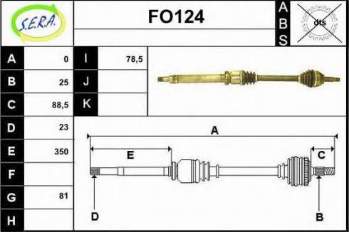 Sera FO124 - Приводной вал autodnr.net