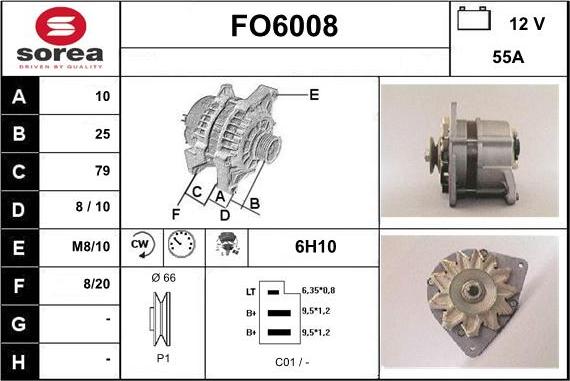 Sera FO6008 - Генератор autocars.com.ua