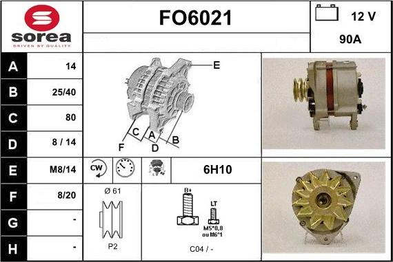 Sera FO6021 - Генератор autocars.com.ua