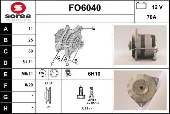 Sera FO6040 - Генератор autocars.com.ua