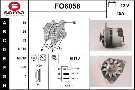 Sera FO6058 - Генератор autocars.com.ua