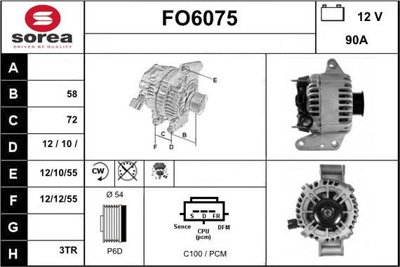 Sera FO6075 - Генератор autocars.com.ua