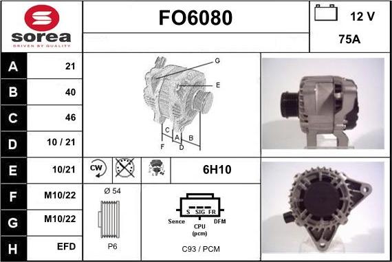 Sera FO6080 - Генератор autocars.com.ua