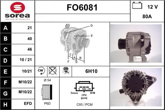 Sera FO6081 - Генератор autocars.com.ua