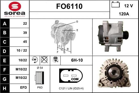 Sera FO6110 - Генератор autocars.com.ua