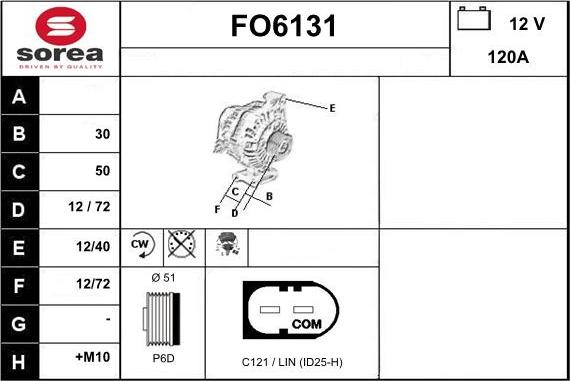 Sera FO6131 - Генератор autocars.com.ua