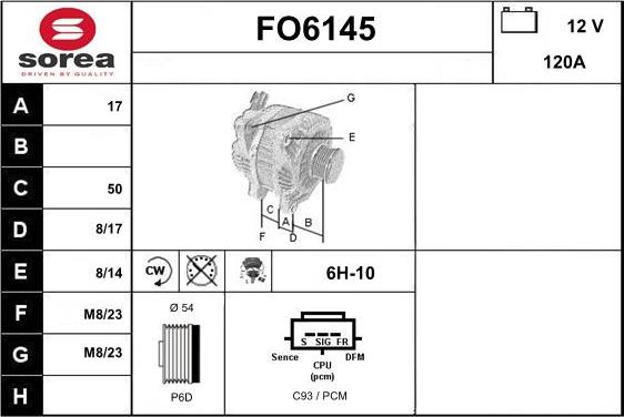 Sera FO6145 - Генератор autocars.com.ua