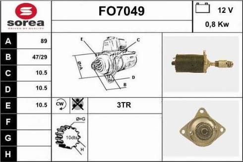 Sera FO7049 - Стартер autocars.com.ua