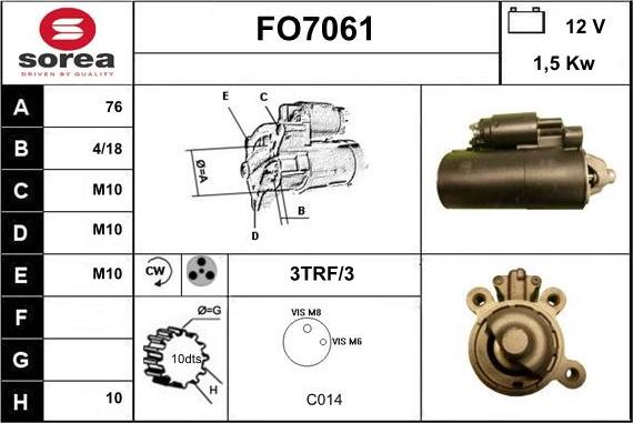 Sera FO7061 - Стартер autodnr.net