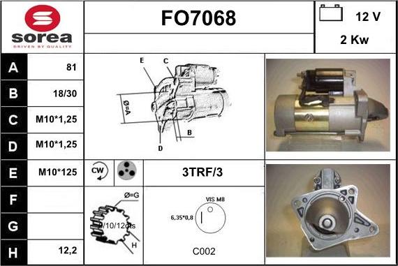 Sera FO7068 - Стартер autodnr.net