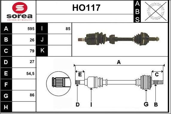 Sera HO117 - Приводной вал autodnr.net