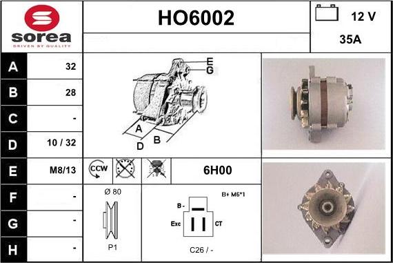 Sera HO6002 - Генератор autocars.com.ua