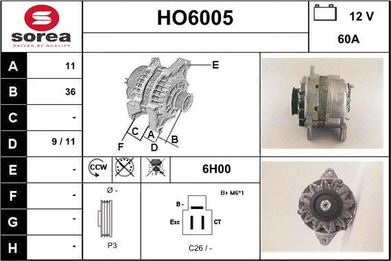 Sera HO6005 - Генератор autodnr.net