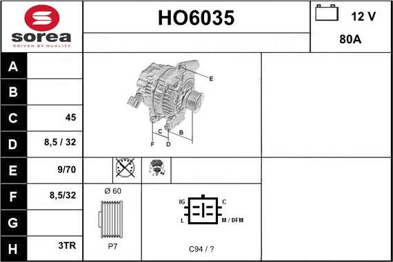 Sera HO6035 - Генератор autocars.com.ua