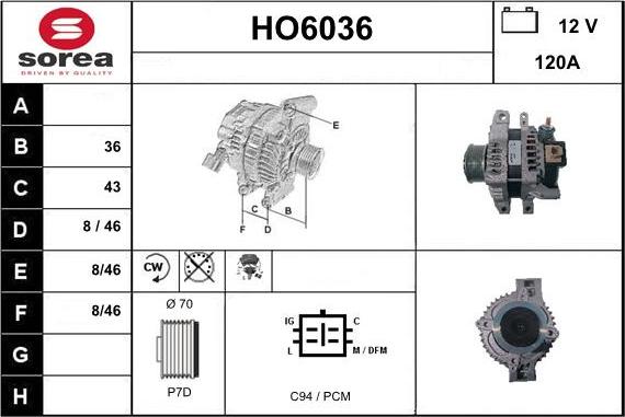 Sera HO6036 - Генератор autocars.com.ua