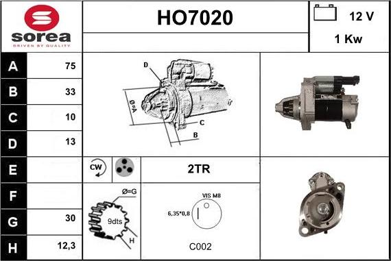 Sera HO7020 - Стартер autodnr.net