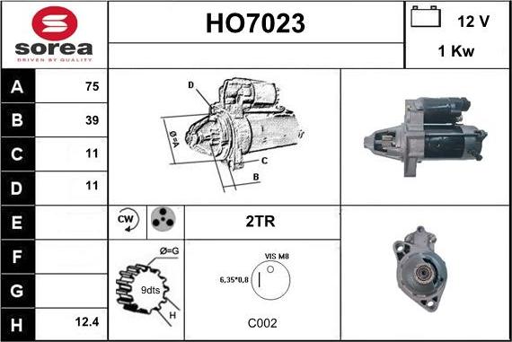 Sera HO7023 - Стартер autodnr.net