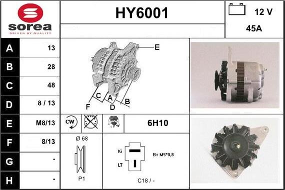 Sera HY6001 - Генератор autocars.com.ua