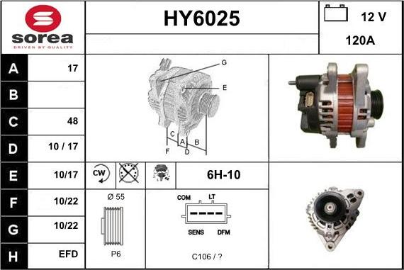 Sera HY6025 - Генератор autocars.com.ua