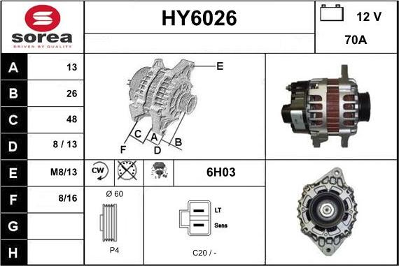 Sera HY6026 - Генератор autocars.com.ua