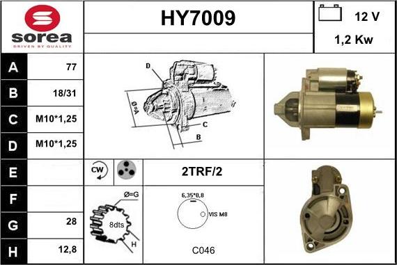 Sera HY7009 - Стартер autodnr.net