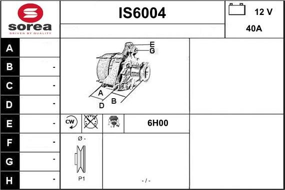 Sera IS6004 - Генератор autocars.com.ua